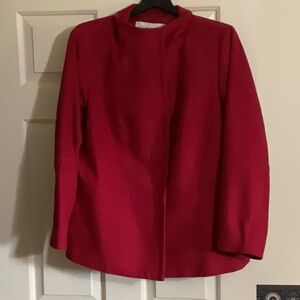 Red wool jacket